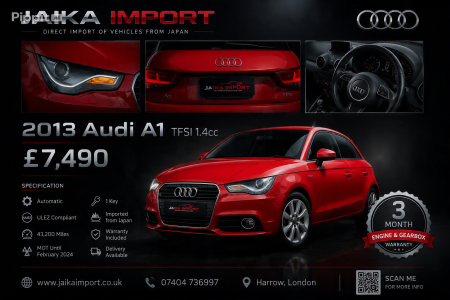 AUDI A1 1.4 TFSI Sport 📅 Year: 2013 🇬🇧 UK Stock 🪪 Reg: KE63 PLF
