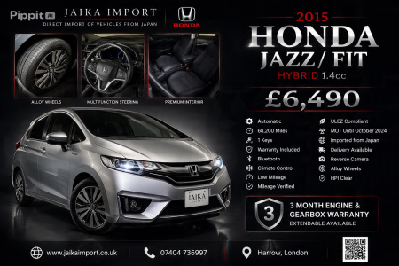 HONDA FIT/JAZZ 1.5 GP5 📅 Year: 2015 🇬🇧 UK Stock