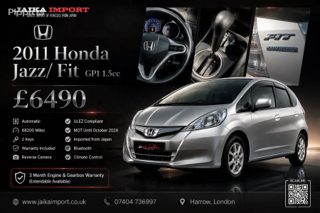 Honda Jazz/ FIT 1.3 GP1 📅 Year: 2011 🇬🇧 UK Stock 🪪 Reg: LK11 UHP