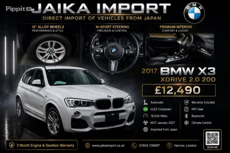🚗 BMW X3 2.0 XDrive 20D Sport 📅 Year: 2017 🇬🇧 UK Stock 🪪 Reg: KF66 XPO